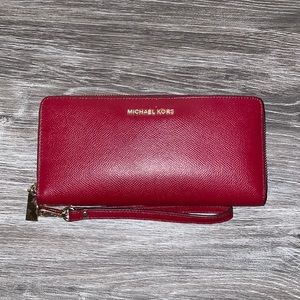 Leather Continental Wristlet